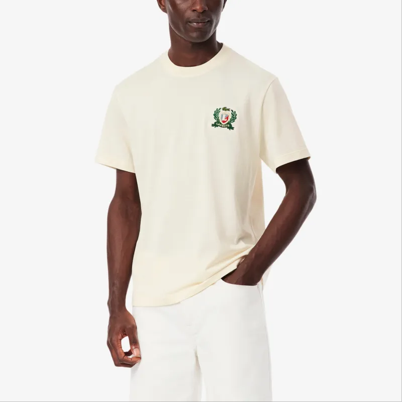 LACOSTE Emblem embroidered T shirt-2