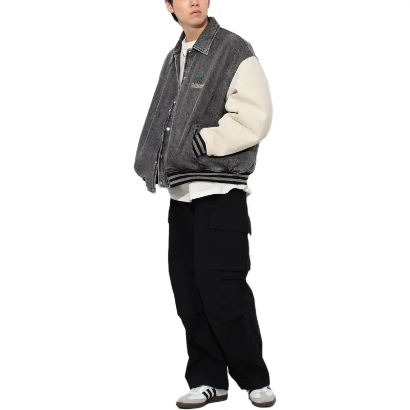 Beams Cargo Pants Men Black-4