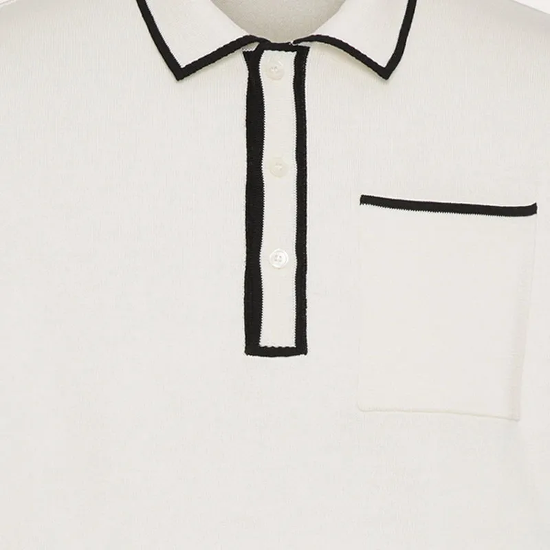 Valentino Polo Shirt Men's Ivory White-4