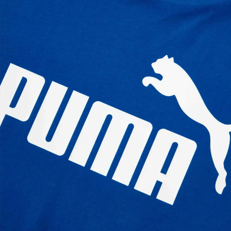 PUMA Ess Logo T Shirt Men's Dark Blue-2