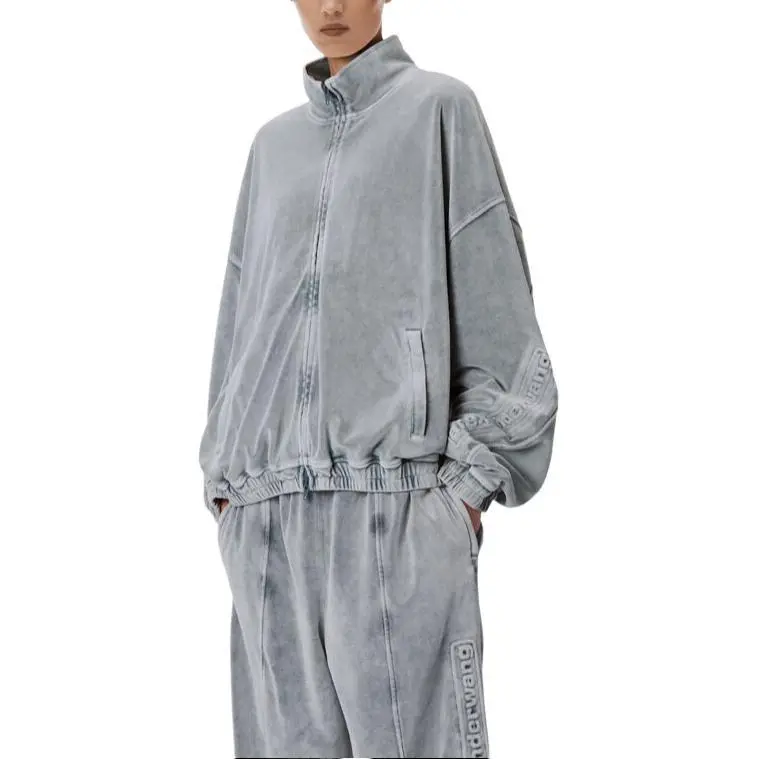 Alexander Wang FW24 Jackets & Coats Unisex Washable Charcoal-3