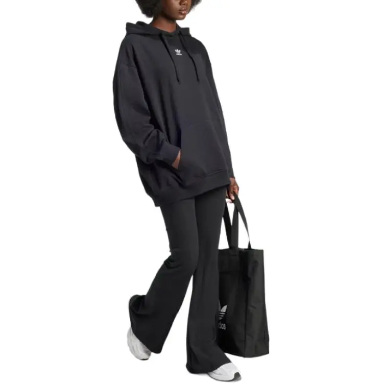 Adidas Essentials Loose French Terry Hoodie Black-3