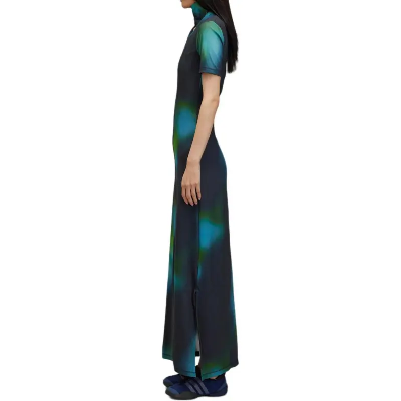 Y 3 Short Sleeved Dresses Women's Multicolor-3