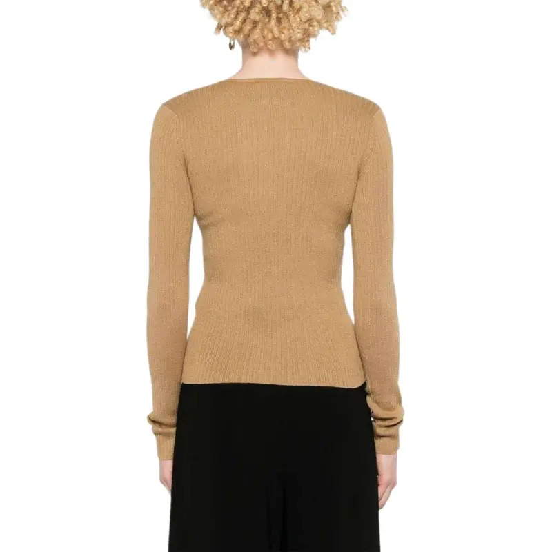 MaxMara Urlo Ribbed Long Sleeve Sweater-9