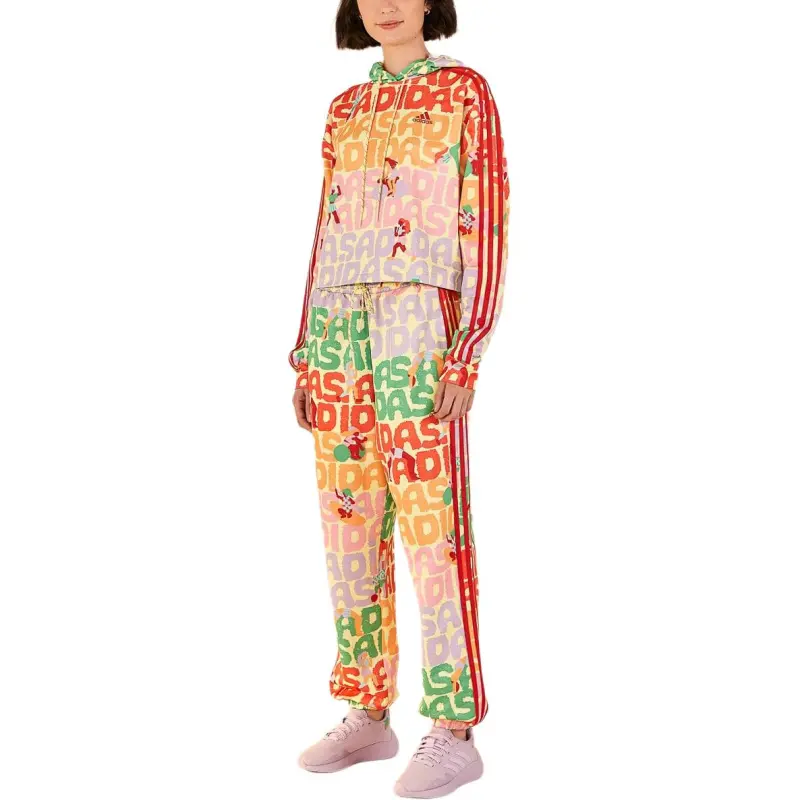Adidas x FARM Rio FW24 Trackpants Pearl Citrine Casual Pants Women's Multicolor-2