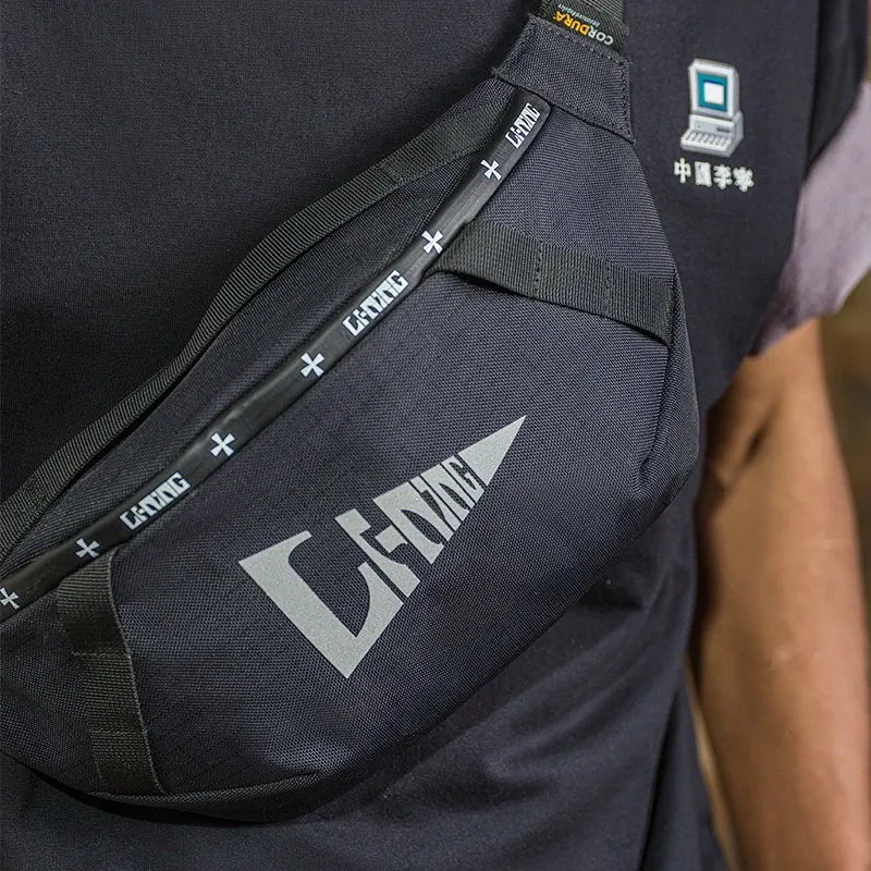 LiNing Polyamide Sling Bag, Fanny Pack Regular Unisex Black-5