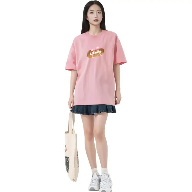 YK&YB T Shirts Unisex Light Pink-2