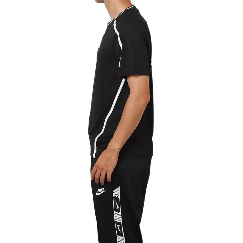 Nike T Shirt Men's Black/Black/Neon Yellow-2