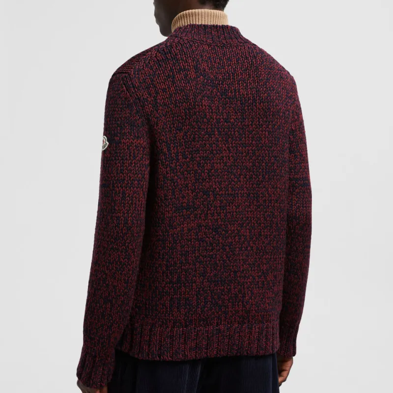 Moncler Mouliné Logo Patch Jumper-2