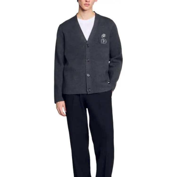 Sandro Chinese New Year Series Knitwear Men B303/Gray-1