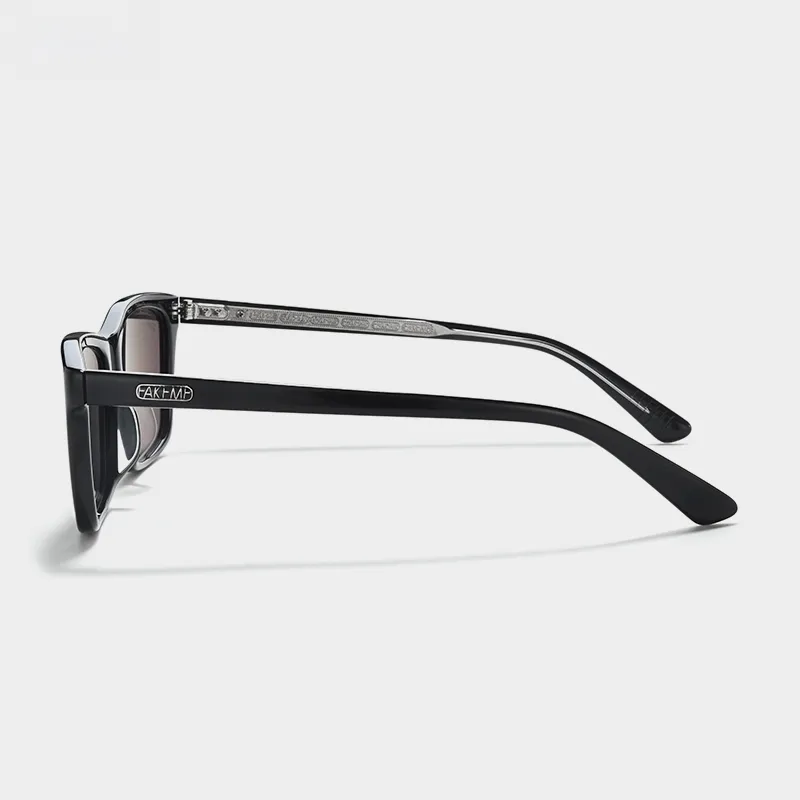 Fakeme Plate Oval Sunglasses Unisex Black-1