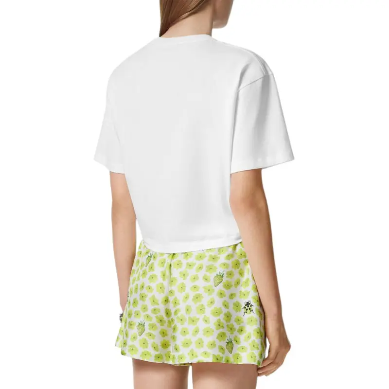VERSACE Strawberry Motif Safety Pin Detailed T Shirt-3