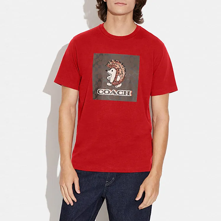 COACH T-Shirts Men Red-9