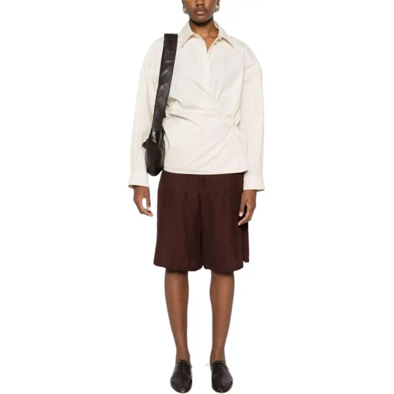 Lemaire Straight collar Twisted Shirt-4