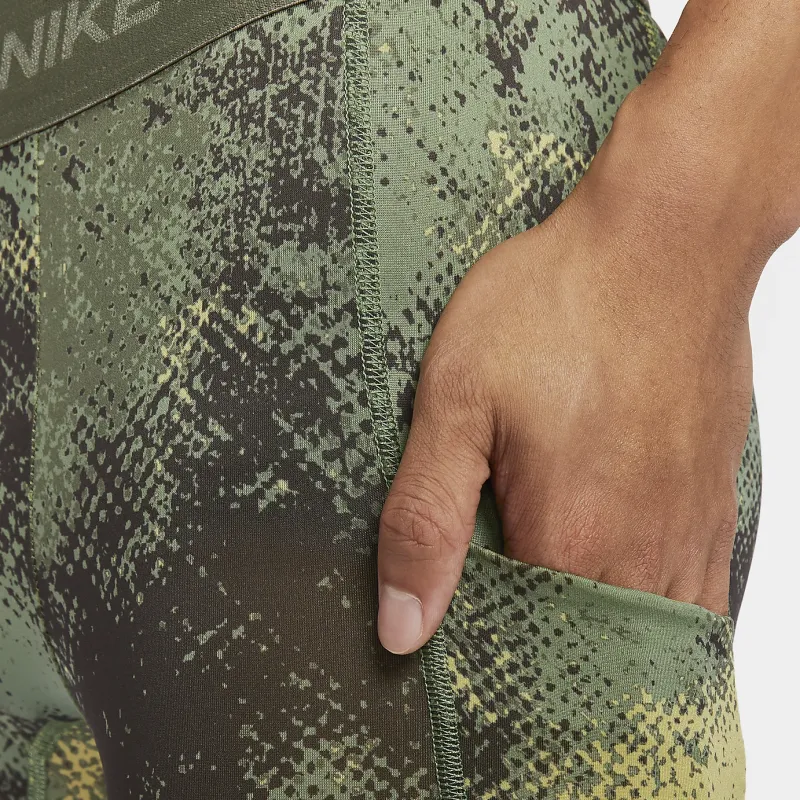 Nike Pro Sports Pants Men's Oil Green/Medium Olive/Black-4