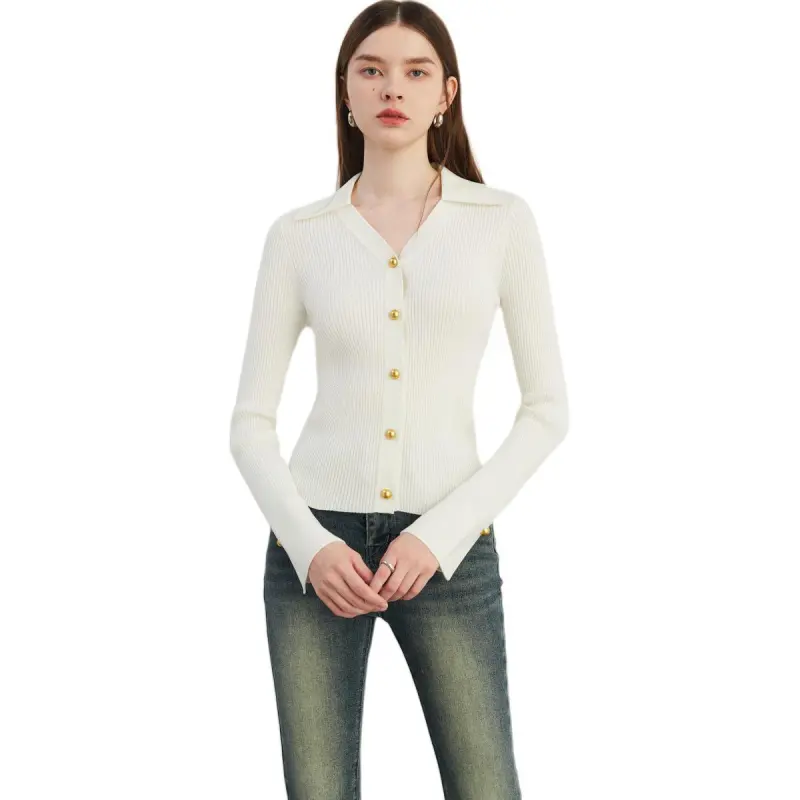DPLAY Knitwear Women's Cream White-1