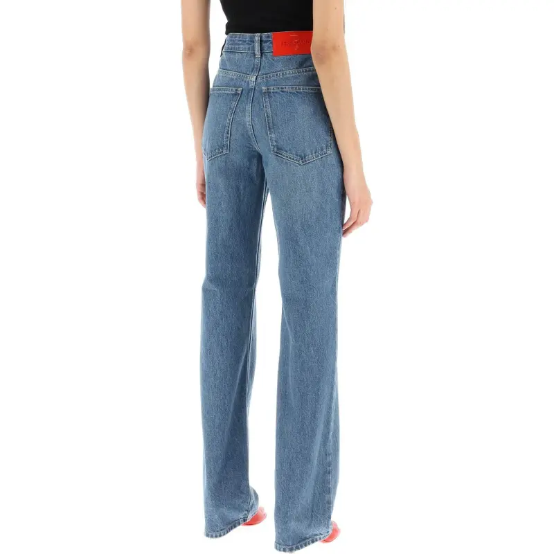 Ferragamo Logo Patch Straight-Leg Jeans-1