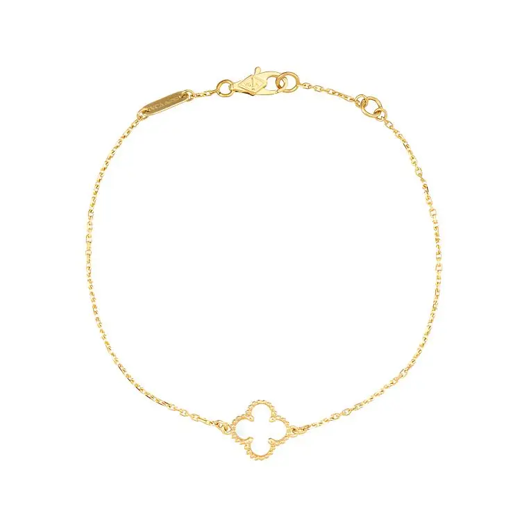 Van Cleef & Arpels 2010s Pre owned 18K Yellow Gold Sweet Alhambra Bracelet-1