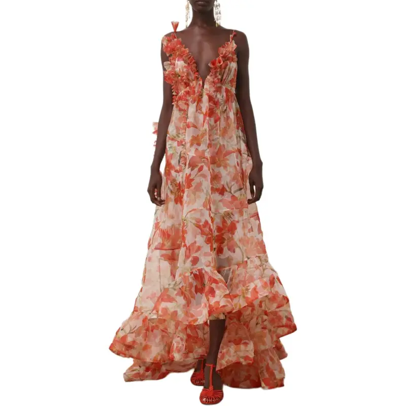 Zimmermann Slip Dresses Women's Red-2