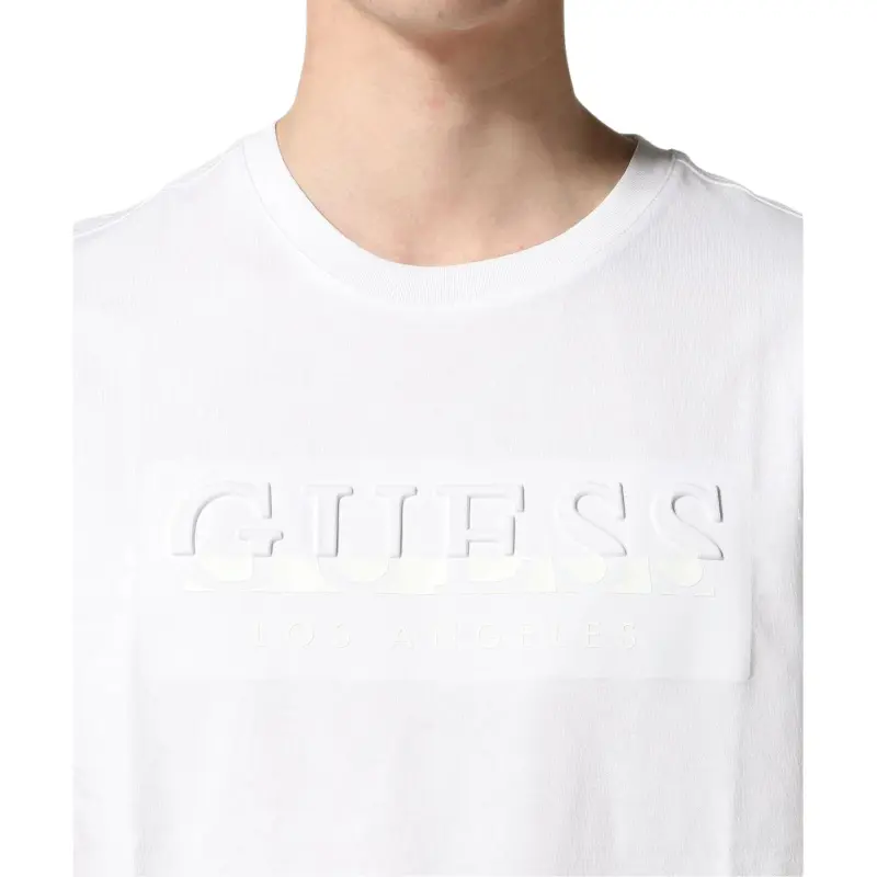 GUESS T Shirts Men White-4