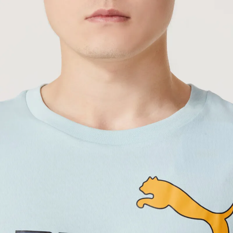 PUMA Set-in Sleeve T-Shirt Men's Light Blue-3