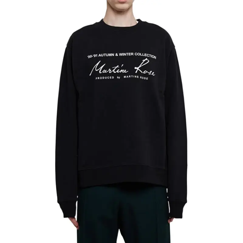 Martine Rose Slogan Printed Crewneck Sweatshirt-4