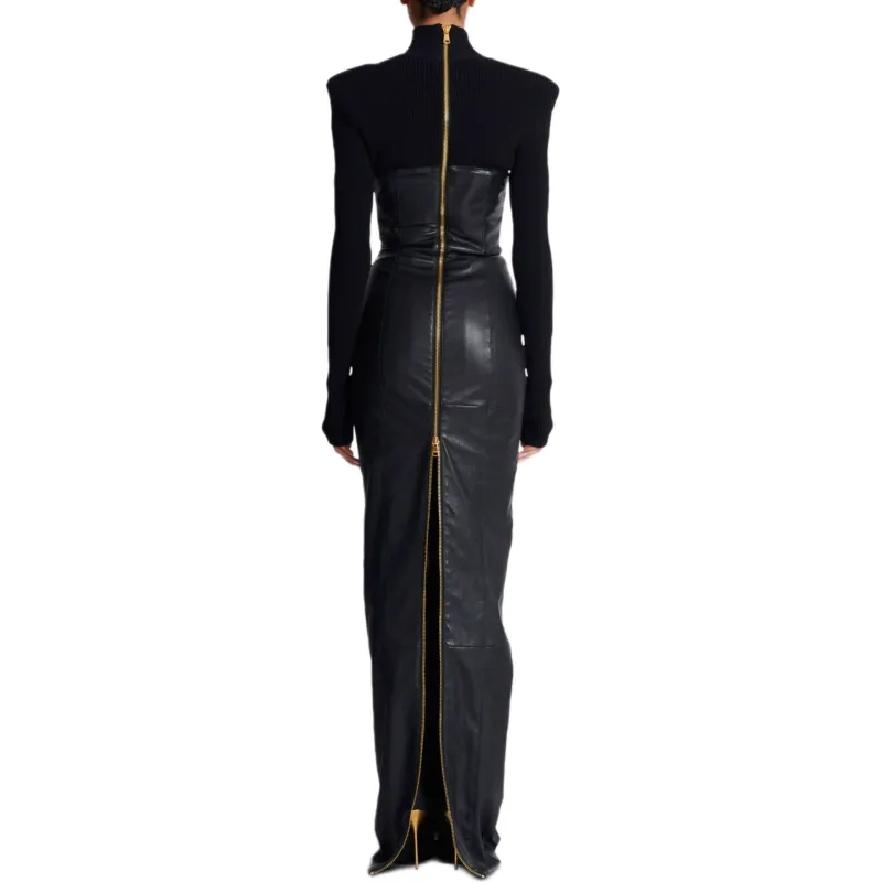 BALMAIN Panelled Maxi Dress-2