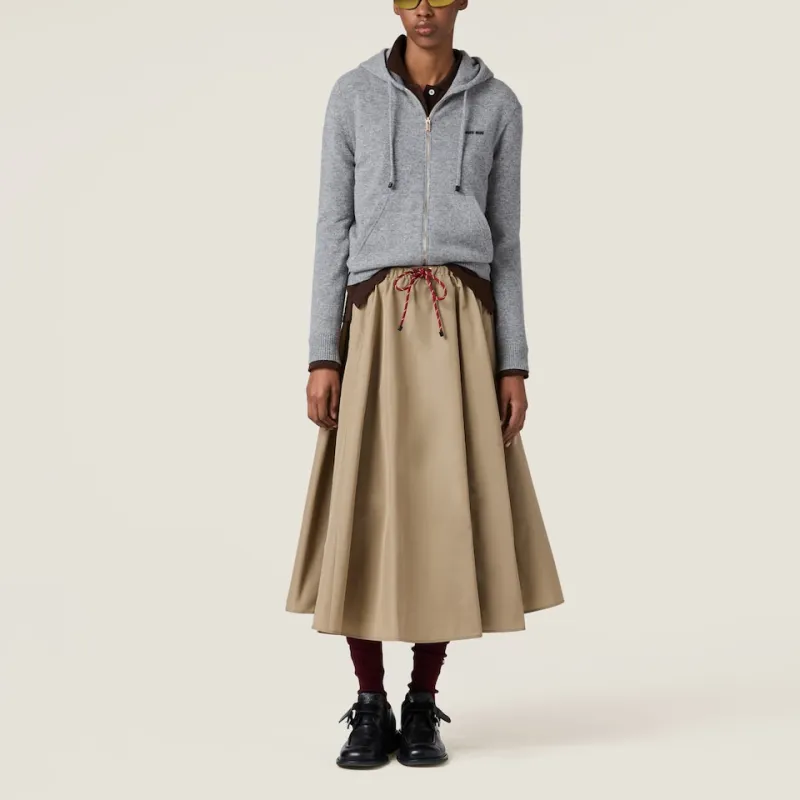 MIU MIU Casual Long Skirt Women's Khaki-1