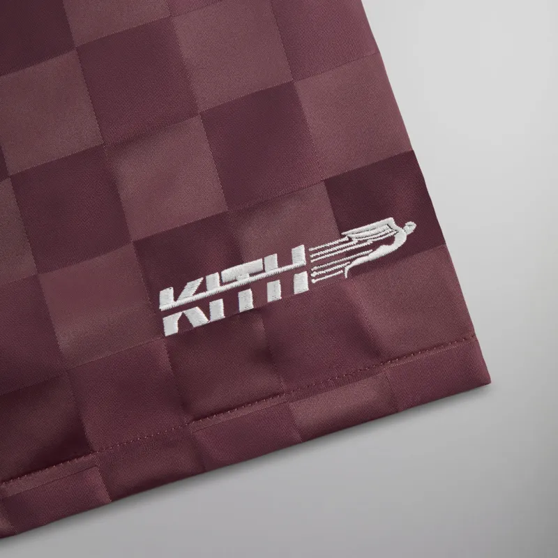 KITH Checkered Satin Collins Short-4