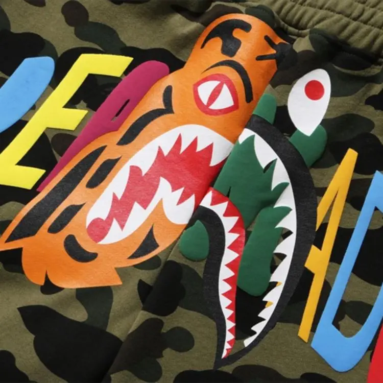 A BATHING APE x READYMADE Casual Shorts Men's Army Green-2