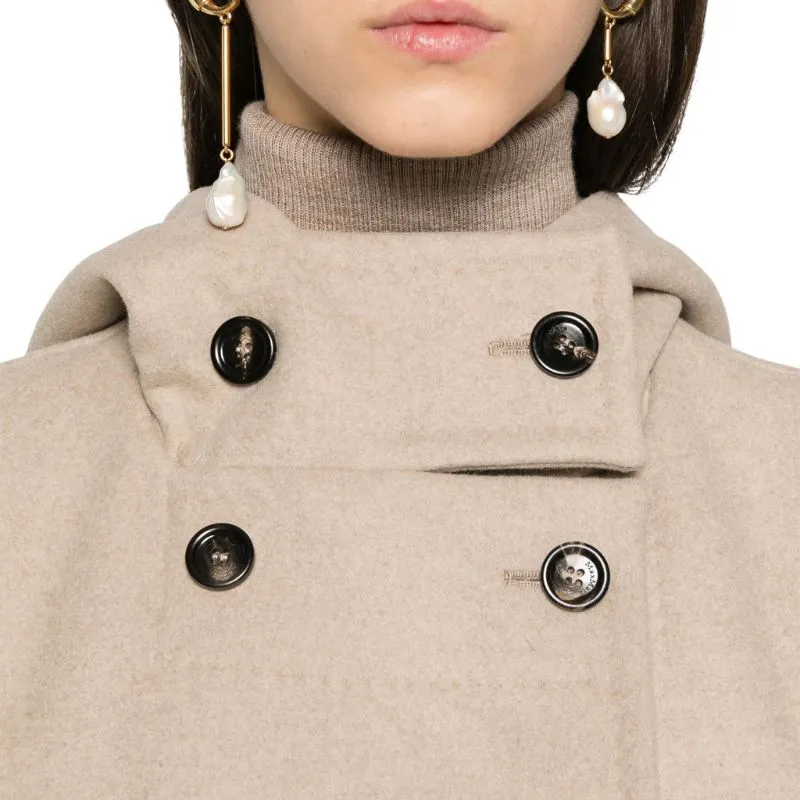 MaxMara Arturo Double Breasted Straight Hem Coat-5