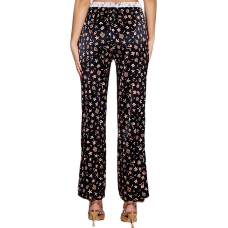 Fleur Du Mal Charm print Satin Trousers-4