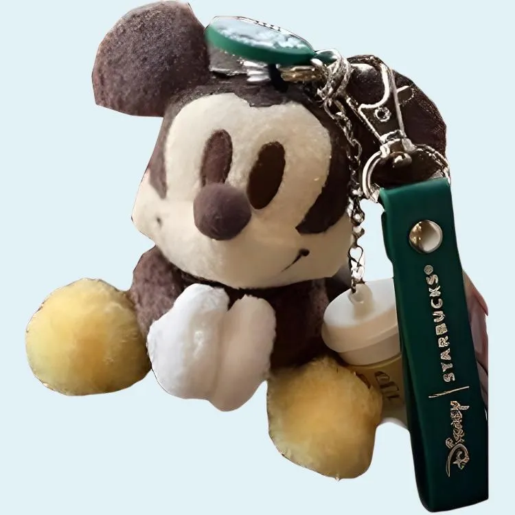 Disney Starbucks Collaboration Dolls Plush Pendant Trumpets High-1