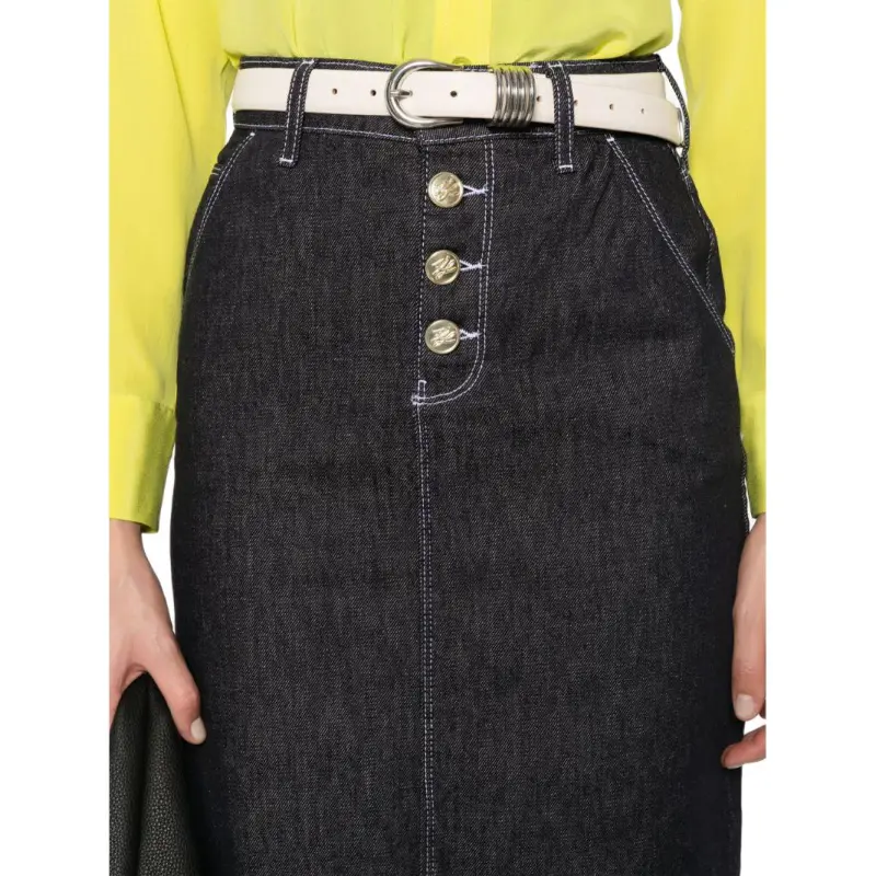 KARL LAGERFELD / Karl Lagerfeld Jeans Denim Midi Skirt-4
