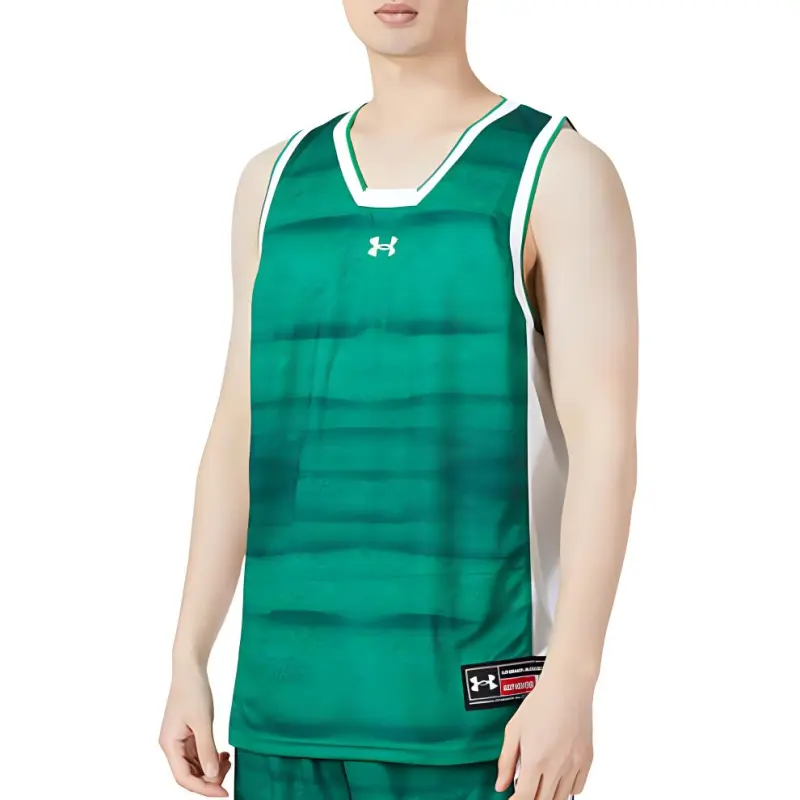Under Armour Basketball Jerseys Men Green-2