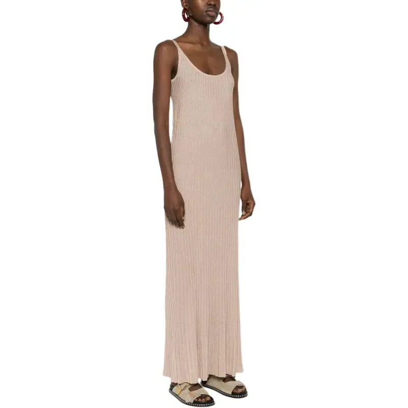 MaxMara Pleated Sleeveless Knitted Dress-3