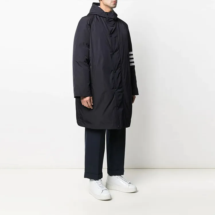 THOM BROWNE Twill 4 Bar Football Sideline Parka-4