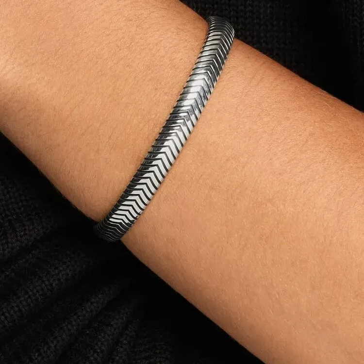 David Yurman Sterling Silver Cuff Bracelet-2