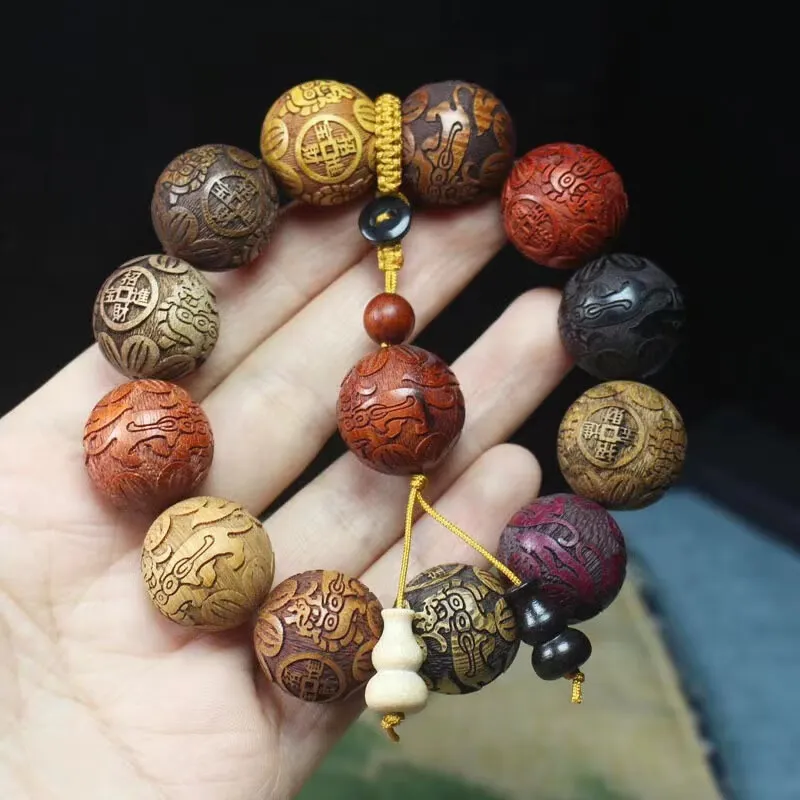 There Is You In The Long World Sandalwood Wooden Bracelets Unisex-1