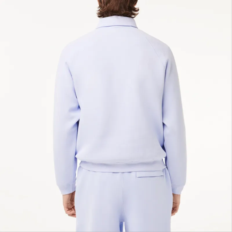 LACOSTE Logo appliqué Polo collar Sweatshirt-3