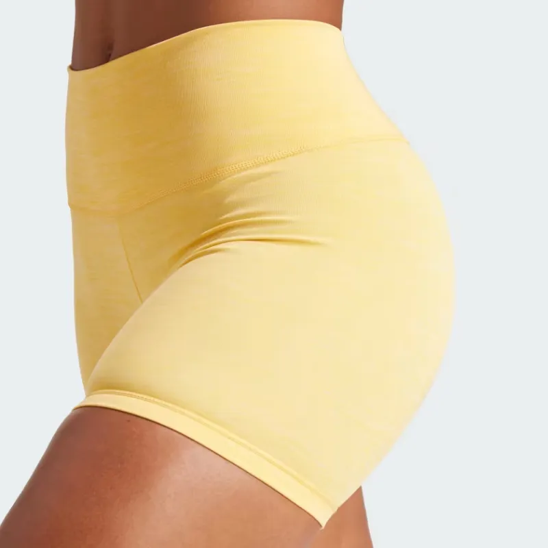 Adidas All Me 5-Inch Short Leggings Sports Shorts Women's Yellow-5