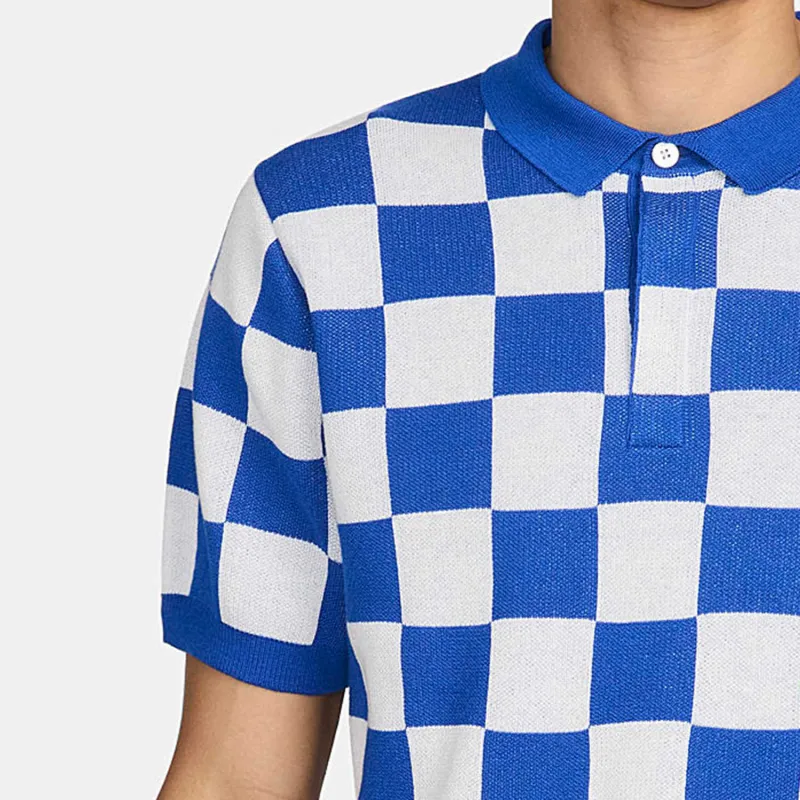 Nike Polo Shirts Men Blue-4