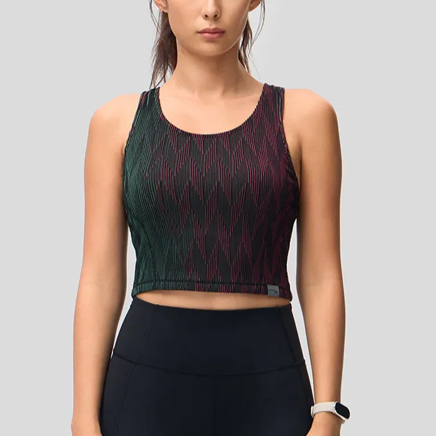 Saucony Tank Top Women's Dazzling Color Wave Stripe Set-2