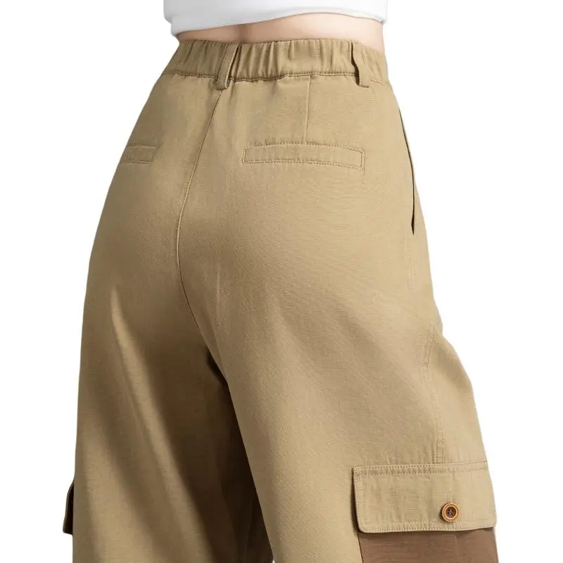 You Cow Me Pants Casual Pants Women's Khaki-3
