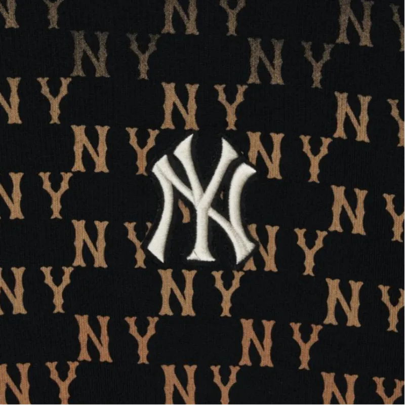 MLB New York Yankees Gradation Monogram New York Yankees Sweatshirts Sweatshirt Unisex Black-3