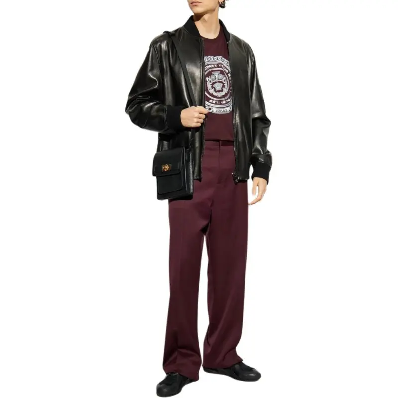 VERSACE Never Forget Printed Crewneck T Shirt-2