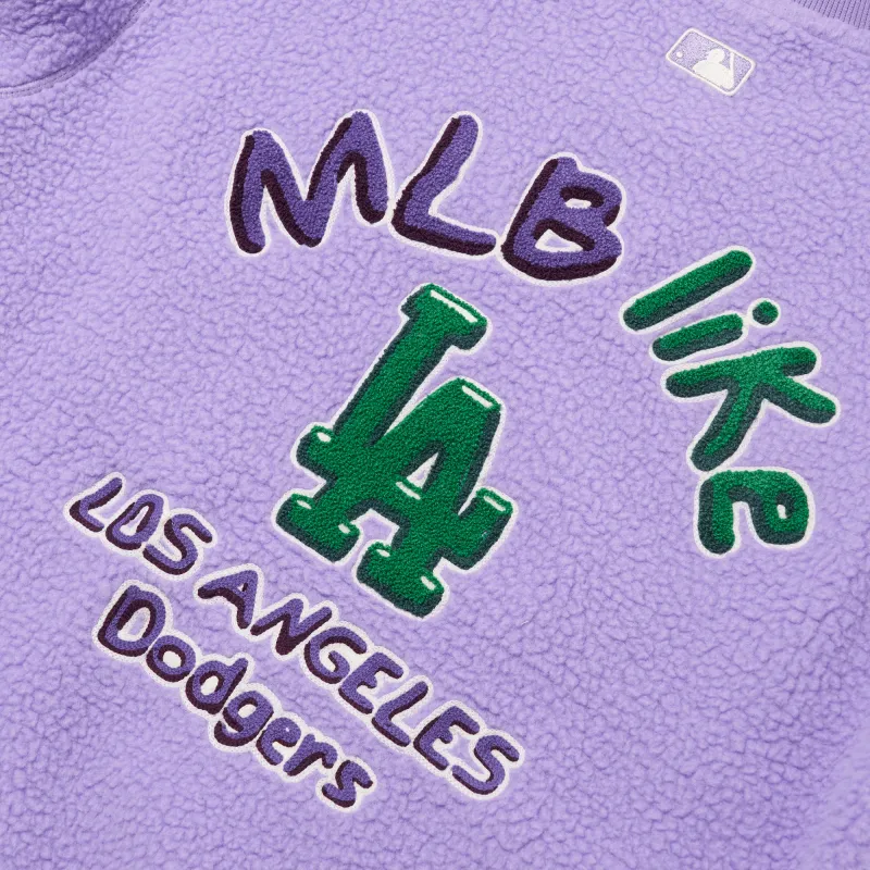 MLB Los Angeles Dodgers Sweatshirts Unisex Purple-3