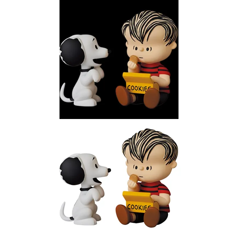 Medicom Toy Udf Peanuts Series 12  50's Snoopy And Linus Figure Red-3