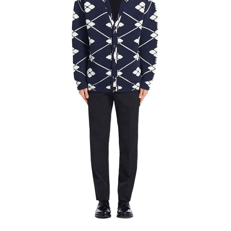 PRADA Cashmere Sweaters Men Blue-4