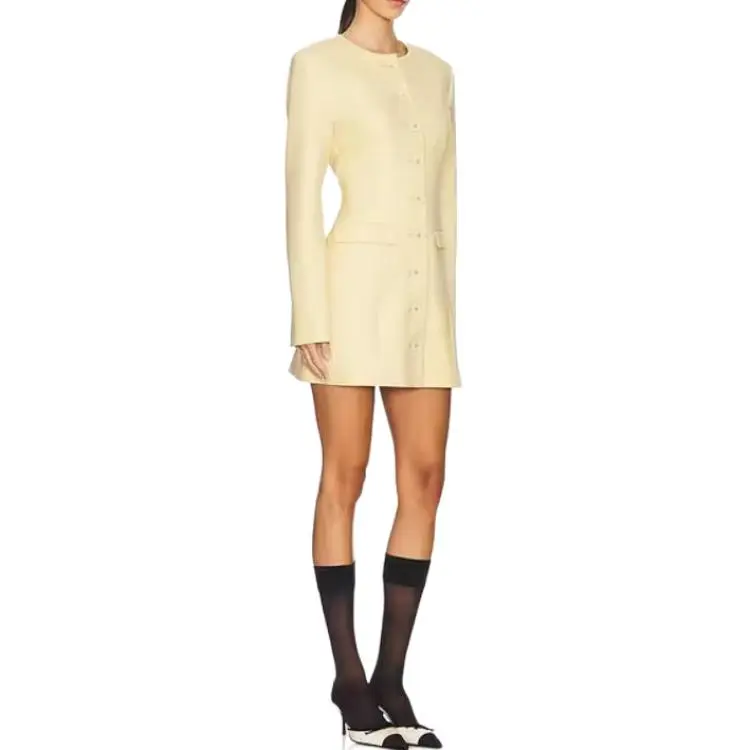 ANNA QUAN Long Sleeved Dress Women's Yellow-2